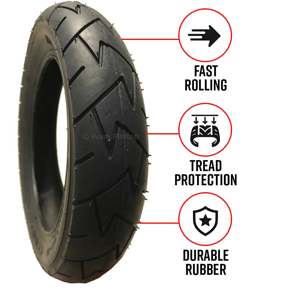 10 x 1.75 x 2.00” Pram Tyre (Premium Brand)