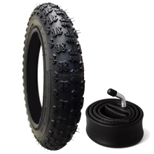 Load image into Gallery viewer, 12 1/2 x 2 1/4 Pram Tyre (Black) - Plus Inner Tube (Angled or Straight Valve Option)