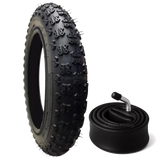 12 1/2 x 2 1/4 Pram Tyre (Black) - Plus Inner Tube (Angled or Straight Valve Option)