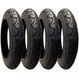 4 Pack - 12 1/2 x 2 1/4” Pram Tyres in Black