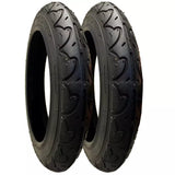 2 Pack - 12 1/2 x 2 1/4” Pram Tyres in Black