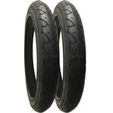 2 Pack - 16 x 1.75” Pram Tyres in Black