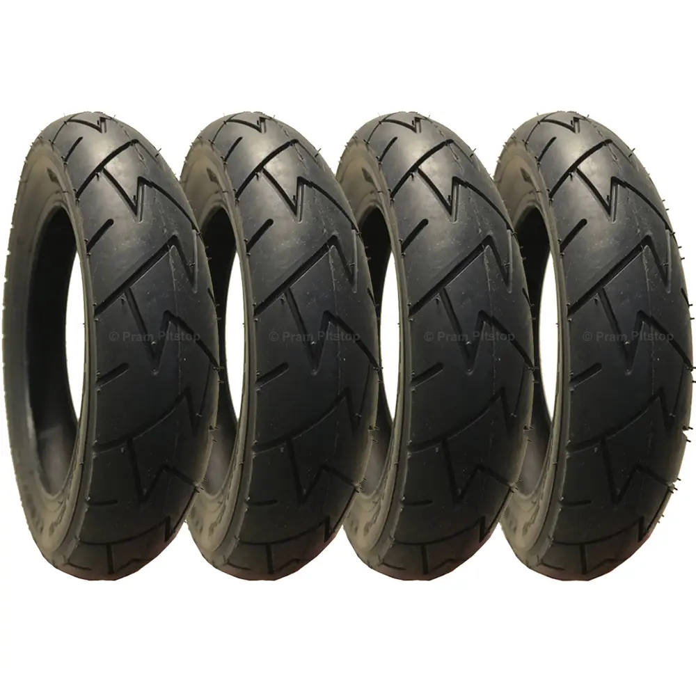 4 Pack - 10 x 1.75 x 2.00” Pram Tyres (Premium Brand)