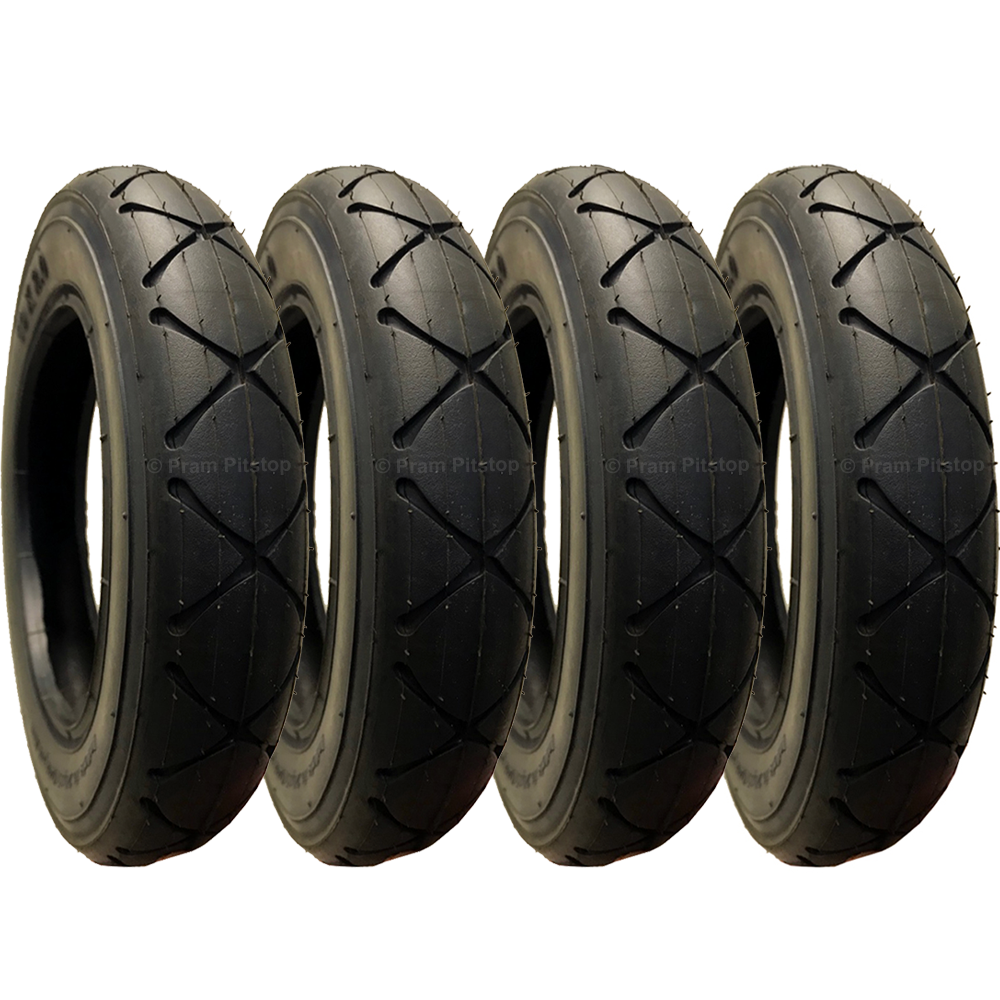 4 Pack - 10 x 2.00" Pram Tyres - Fast Rolling, Proven Quality