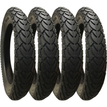 Load image into Gallery viewer, 4 Pack - 12 1/2 x 1.75 x 2 1/4” Pram Tyres Black (Premium Brand; Mitas)