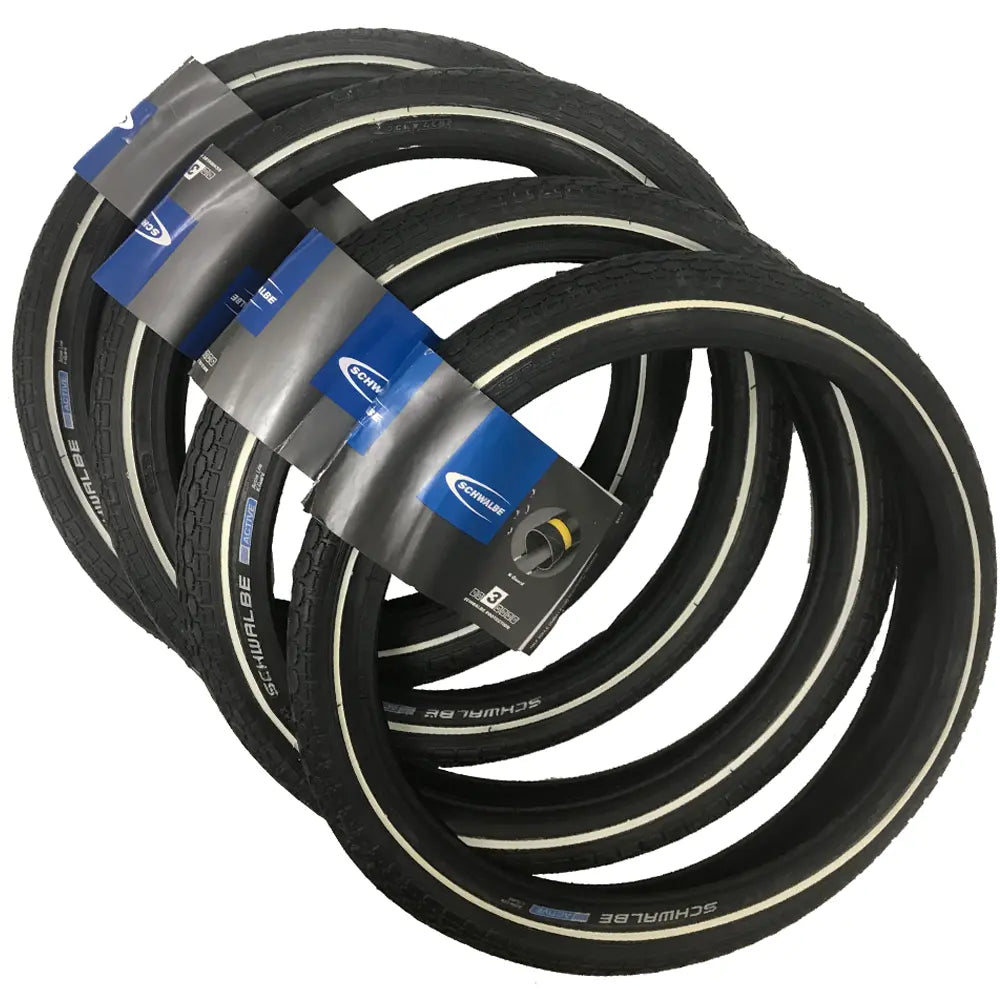 Compatible Replacement Tyre Set for Emmaljunga Modial - 14” x 1 3/8 Tyres (37-288) 4 Tyre Set (*CLEARANCE ITEM)