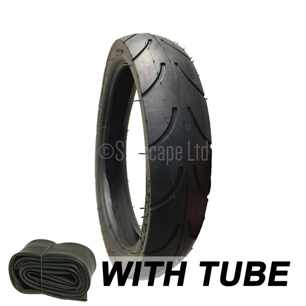 Pram tyre tube outlet