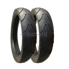 Load image into Gallery viewer, 2 Pack - 270 x 47 Pram Tyres (Low Profile) in Black
