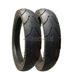 2 Pack - 270 x 47 Pram Tyres (Low Profile) in Black