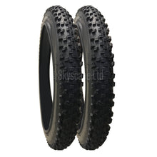 Load image into Gallery viewer, 2 Pack - 16 x 1.90” Pram Tyres in Black