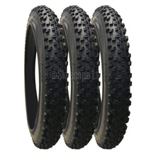 Load image into Gallery viewer, 3 Pack - 16 x 1.90” Pram Tyres in Black