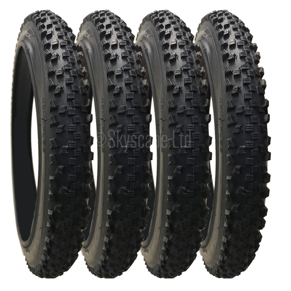 4 Pack - 16 x 1.90” Pram Tyres in Black
