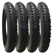 Load image into Gallery viewer, 4 Pack - 16 x 1.90” Pram Tyres in Black