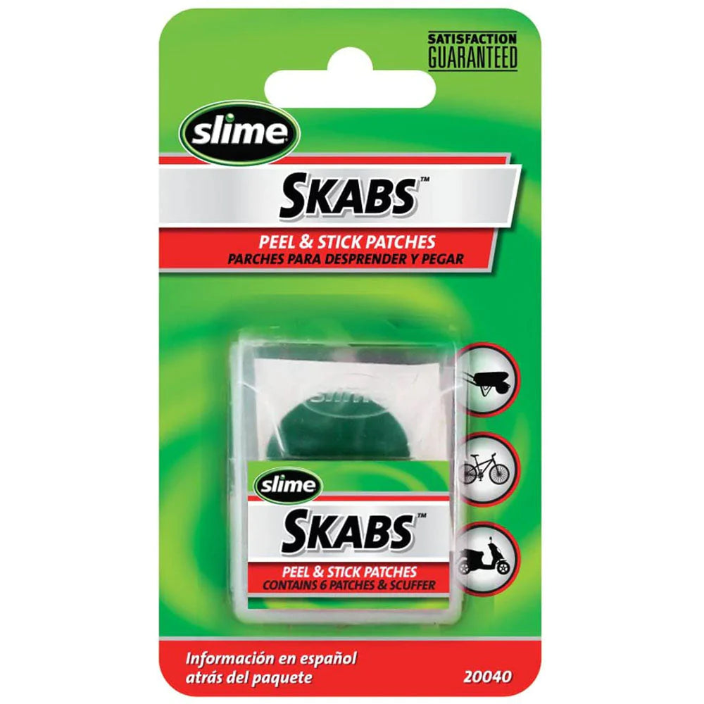Slime Puncture Repair Patches - INSTANT Self-Adhesive Inner Tube Repair Patches (6 Pack)