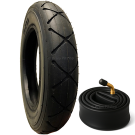 10 x 2 Pram Tyre - Plus Inner Tube (With 90 Degree Valve)