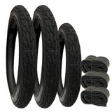 3 Pack - 16 x 1.75 Pram Tyres - Plus 3 x Inner Tubes