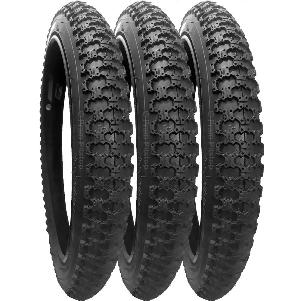 16 x 1.75” Jogger Tyres TRIPLE PACK (Black) Classic 'Comp 3' Tread Pattern