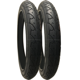 2 Pack - 16 x 1.75” Pram Tyres in Black