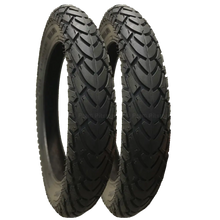 Load image into Gallery viewer, 2 Pack - 12 1/2 x 1.75 x 2 1/4” Pram Tyres Black (Premium Brand; Mitas)