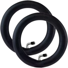 2 Pack - 10 x 1.75 - 2.00” Premium Quality Pram Inner Tube - 90 Degree Valve