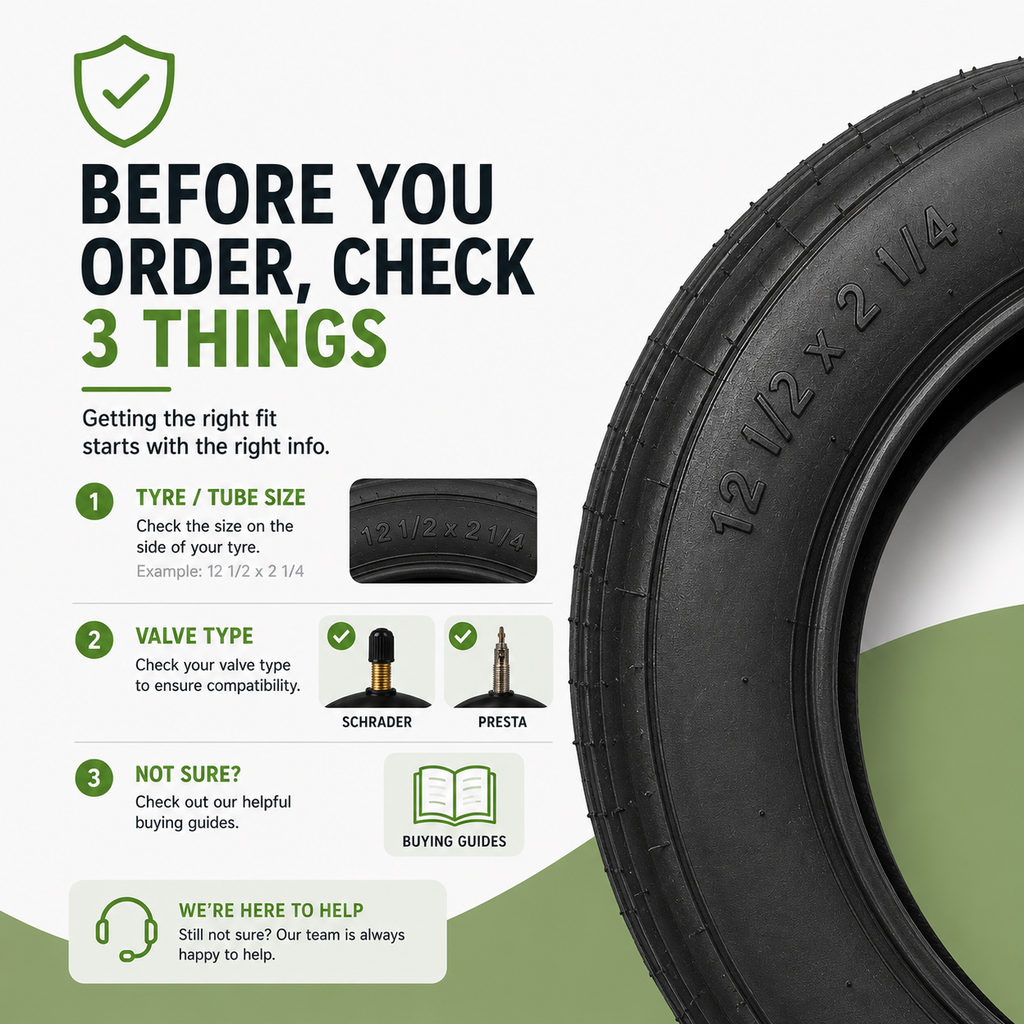 48 x 188 Pram Tyre (Low Profile) in Black