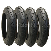 Load image into Gallery viewer, 4 Pack - 12 1/2 x 2 1/4” Pram Tyres in Black