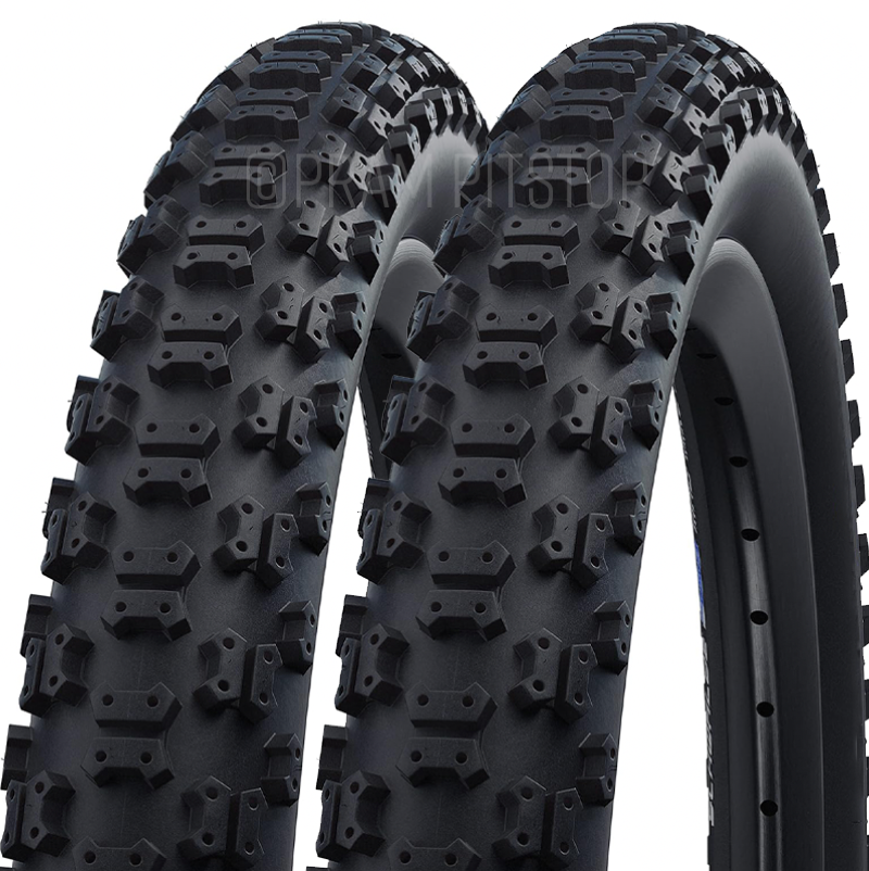 16 x 1.75” Jogger Tyre PAIR (Black) Classic 'Comp 3' Tread Pattern