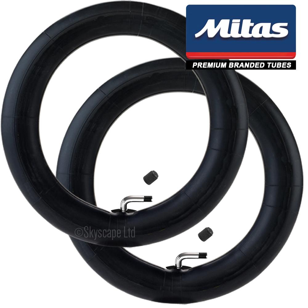 2 Pack - 10 x 1.75 - 2.00” Premium Quality Inner Tube - 90 Degree Valve - To fit Maxi Cosi Speedi