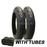 2 Pack - 12 1/2 x 2 1/4 Pram Tyres - Plus 2 x Inner Tubes