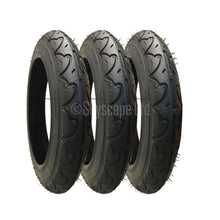 Load image into Gallery viewer, 3 Pack - 12 1/2 x 2 1/4” Pram Tyres in Black - To fit BOB Revolution CE