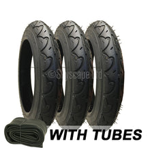 Load image into Gallery viewer, 3 Pack - 12 1/2 x 2 1/4 Pram Tyres - Plus Inner Tubes