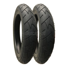 Load image into Gallery viewer, 2 Pack - 12 1/2 x 1.75 x 2 1/4” Pram Tyres in Black