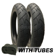 Load image into Gallery viewer, 2 Pack - 12 1/2 x 1.75 x 2 1/4 Pram Tyres - Plus Inner Tubes