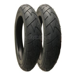 2 Pack - 12 1/2 x 1.75 x 2 1/4” Pram Tyres in Black