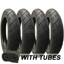 Load image into Gallery viewer, 4 Pack - 12 1/2 x 1.75 x 2 1/4 Pram Tyres - Plus Inner Tubes