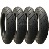 4 Pack - 12 1/2 x 1.75 x 2 1/4” Pram Tyres in Black