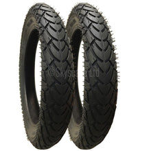 Load image into Gallery viewer, 2 Pack - 12 1/2 x 1.75 x 2 1/4” Pram Tyres in Black - To fit Micralite Toro
