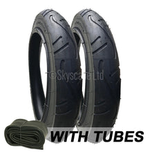 Load image into Gallery viewer, 2 Pack - 12 x 1.75 - 2 1/4 Pram Tyres - Plus Inner Tubes