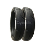 2 Pack - 48 x 188 Pram Tyres (Low Profile) in Black