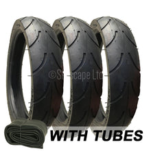 Load image into Gallery viewer, 3 Pack - 270 x 47 Pram Tyres (Low-Profile) - Plus Inner Tubes - To fit Mammas &amp; Pappas Skate
