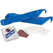 Load image into Gallery viewer, Park Tool Tyre Levers &amp; INSTANT Tube Repair Patch Set (Extra Strong Levers) 3 Levers / 6 Puncture Repair Patches.