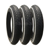 3 Pack - 12 1/2 x 2 1/4” Pram Tyres (Puncture Resistant Layer) in Black