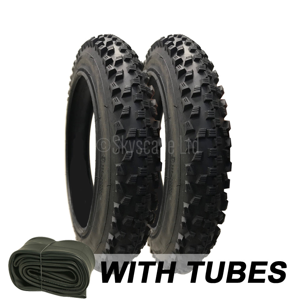 2 Pack - 12 x 1.9 Pram Tyres - Plus Inner Tubes