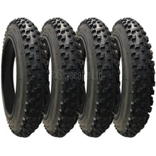 Load image into Gallery viewer, 4 Pack - 12 x 1.90” Pram Tyres in Black - To fit Baby Style Zing