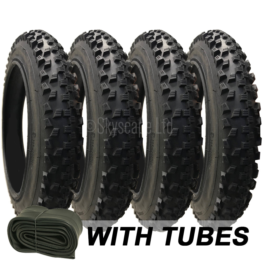 4 Pack - 12 x 1.9 Pram Tyres - Plus Inner Tubes