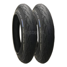 Load image into Gallery viewer, 2 Pack - 12 x 1.75” Pram Tyres (Puncture Resistant Layer) in Black - To fit Quinny Buzz