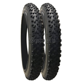 2 Pack - 16 x 1.90” Pram Tyres in Black
