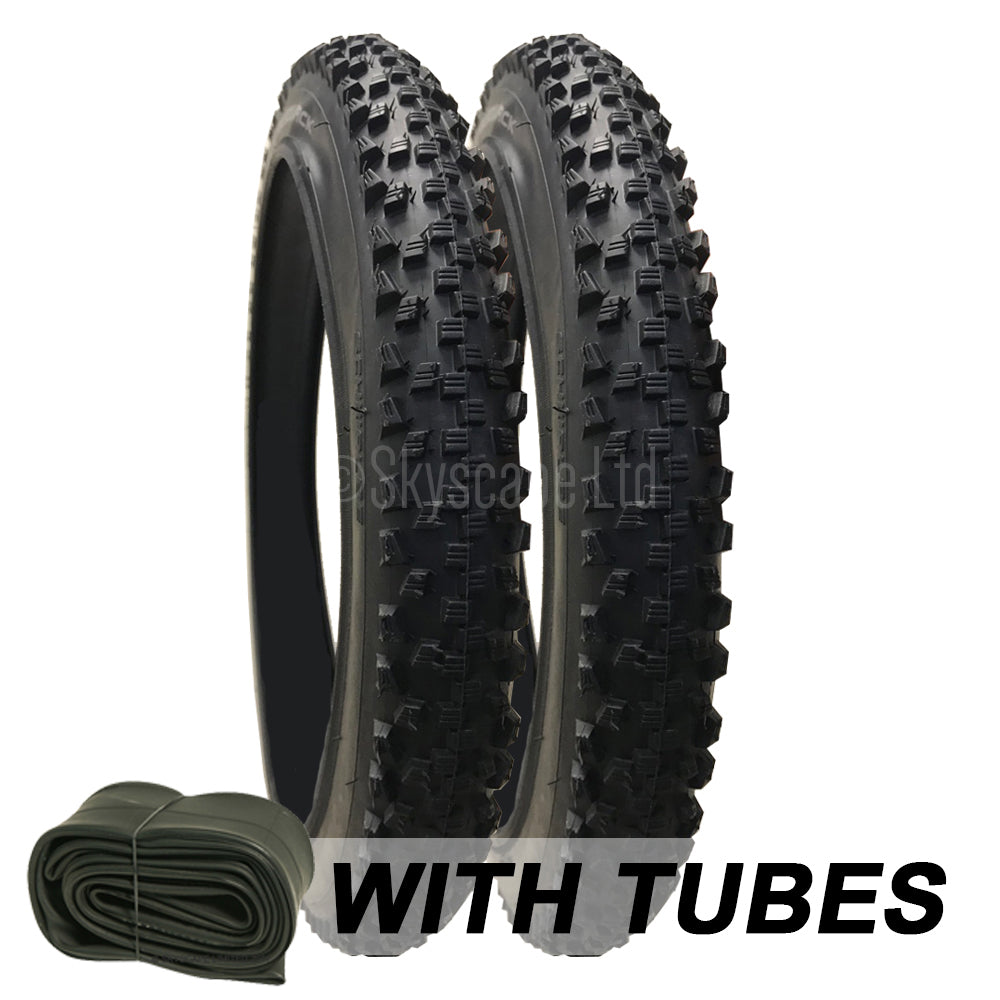 2 Pack - 16 x 1.9 Pram Tyres - Plus Inner Tubes (Straight Valves)