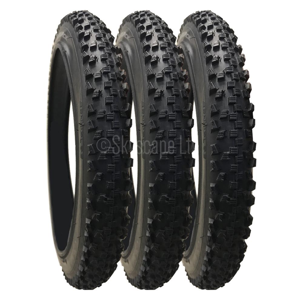 3 Pack - 16 x 1.90” Pram Tyres in Black - To fit Bob Ironman