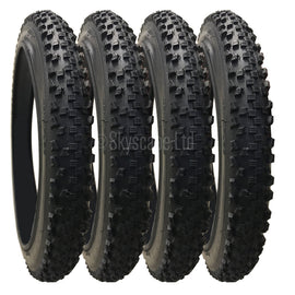 4 Pack - 16 x 1.90” Pram Tyres in Black